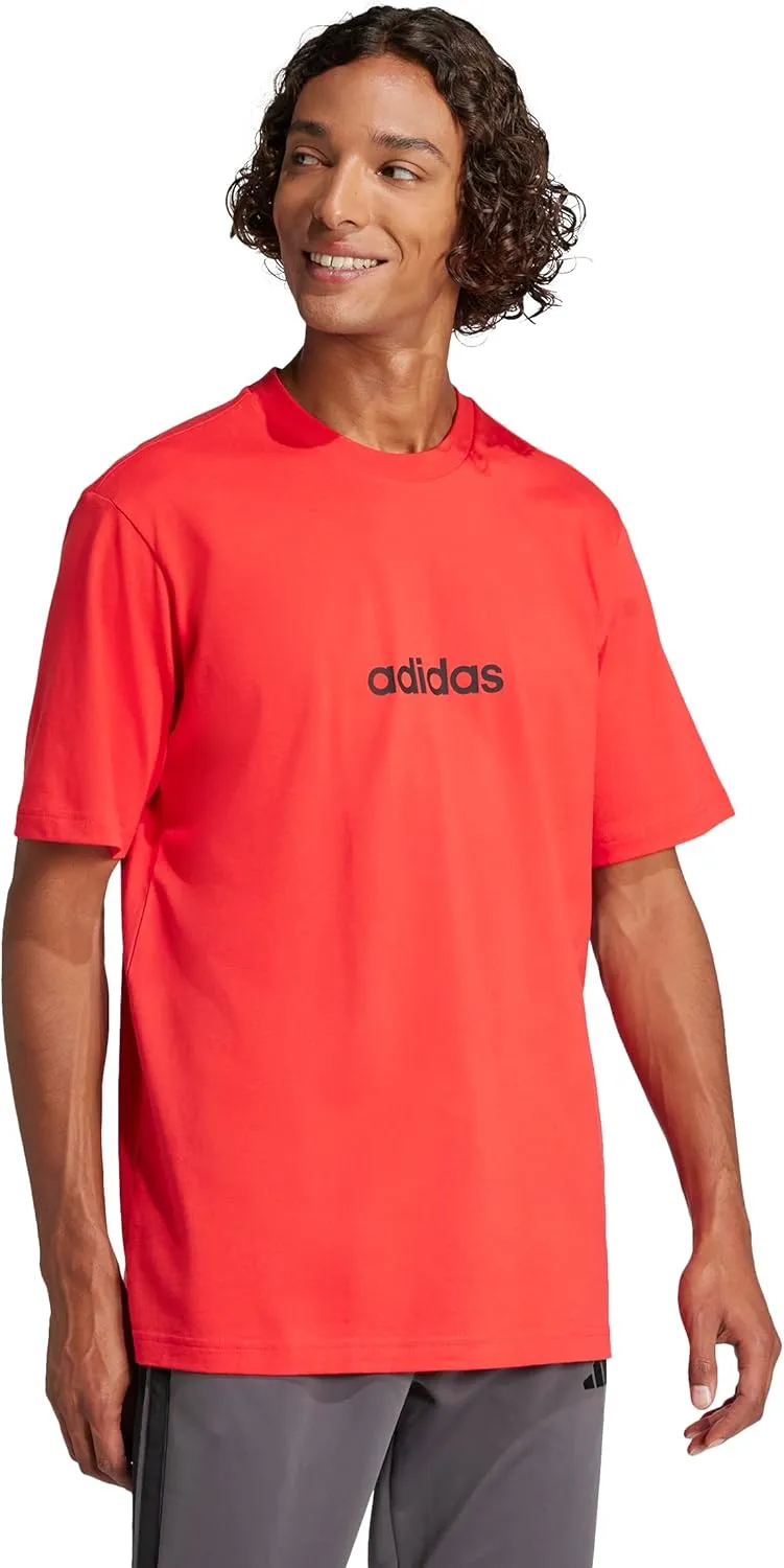 adidas Men's Essentials Linear Single Jersey T-Shirt