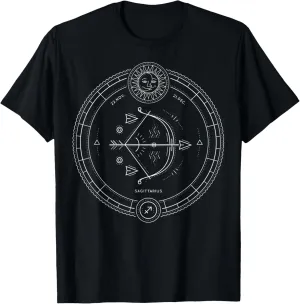 Astrological Sagittarius Symbol Astrology Zodiac Sign T-Shirt