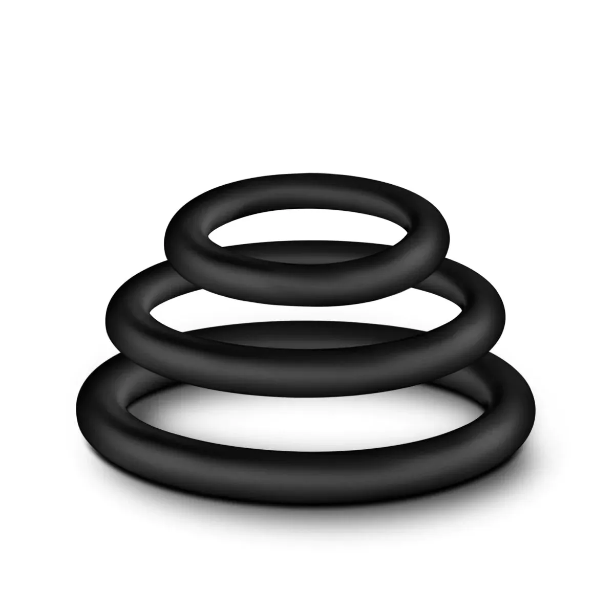 Blush Performance VS4: Black Penis Rings 3-Sizes