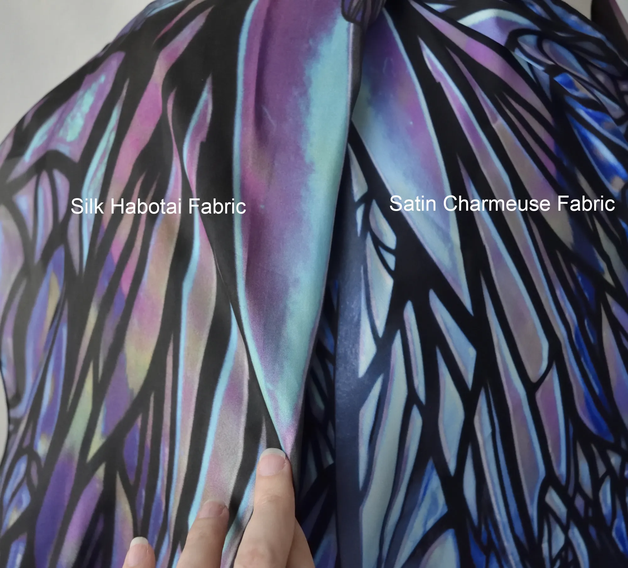 'Colette' Pixish Fairy Wing Square Scarf / Fabric, Made to Order
