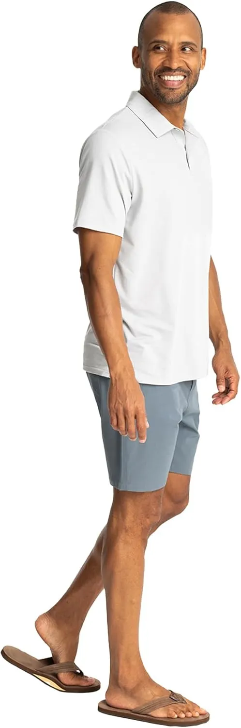 Free Fly Mens Elevate Polo - Ultra Soft, Odor Control, Sun Protection UPF 30  Quick-Dry Mens Polo Shirts, Short Sleeve