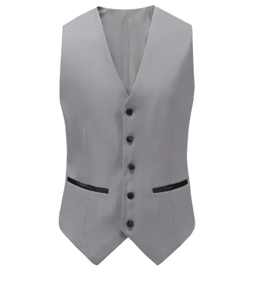 Gino Vitale Slim Fit Shawl Lapel Three Piece Tuxedo - Grey
