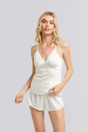 Halston x Homebodii Houston Cami Set - White