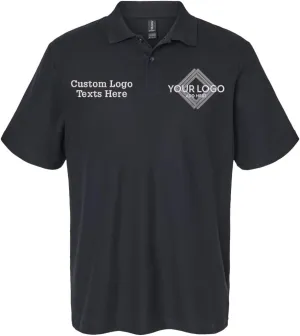 INK STITCH Men 64800 Custom Embroidery Logo Texts Cotton Pique Polo Shirts