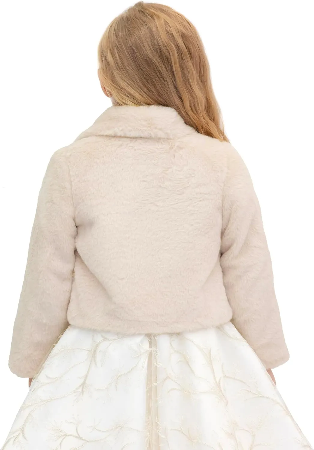 Lilax Girls Cozy Faux Fur Bolero Jacket Shrug