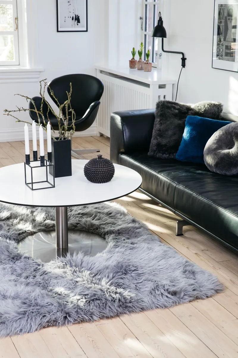 Long Wool Sheepskin Design Rug