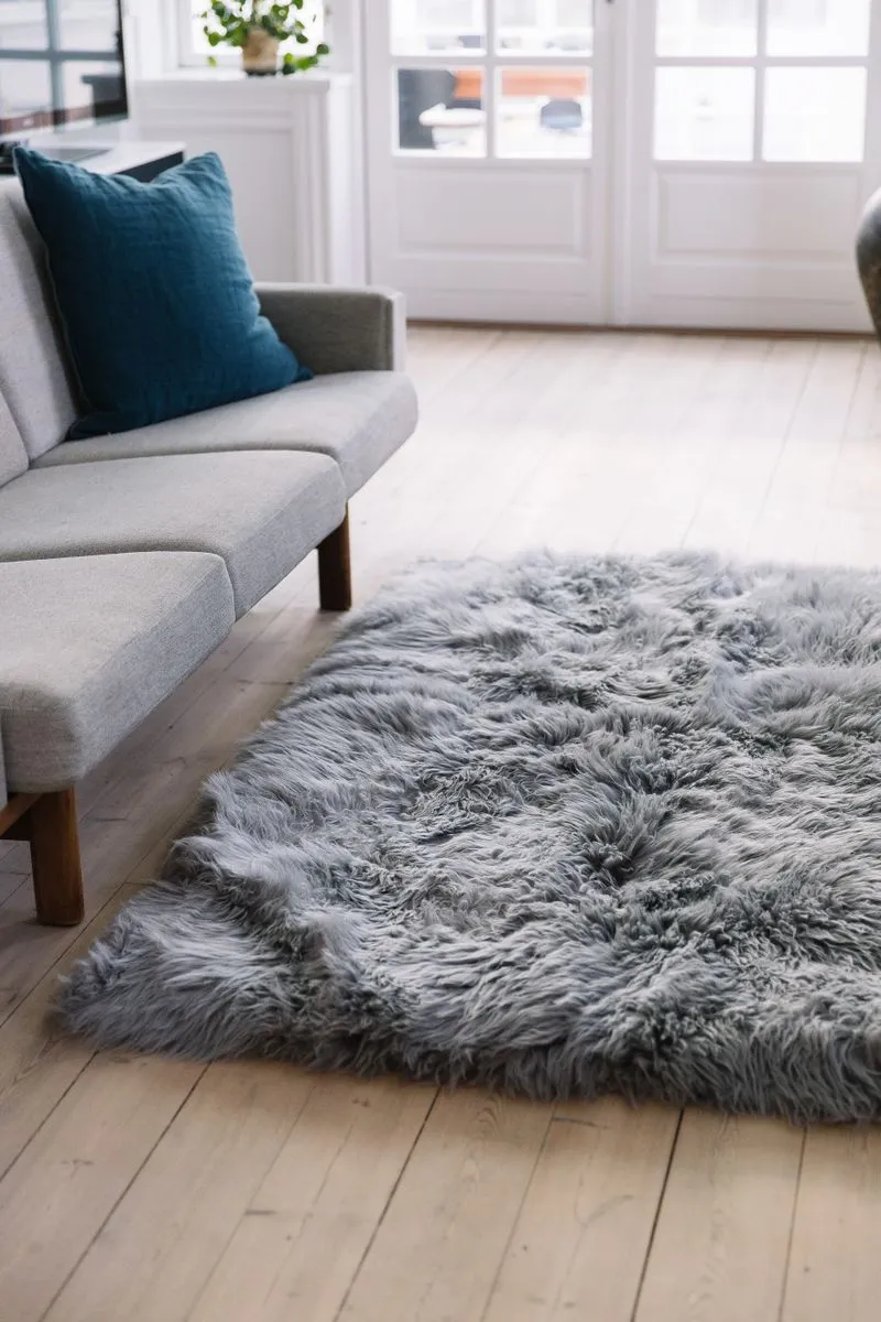 Long Wool Sheepskin Design Rug