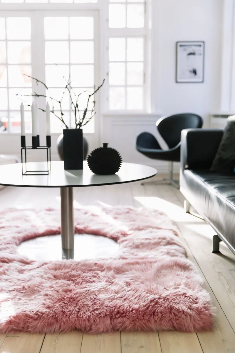Long Wool Sheepskin Design Rug