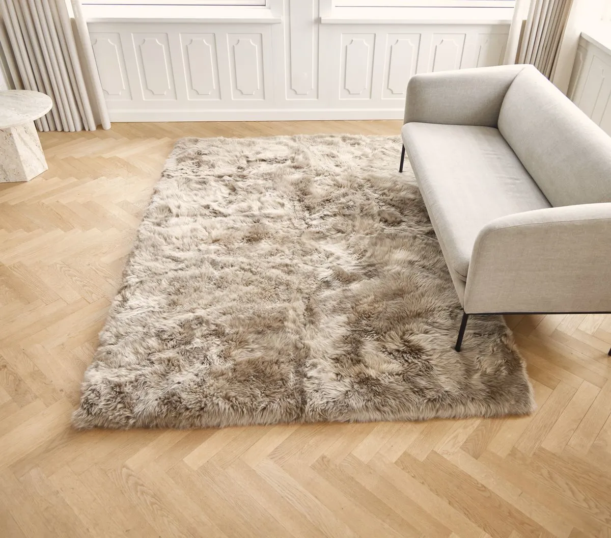 Long Wool Sheepskin Design Rug