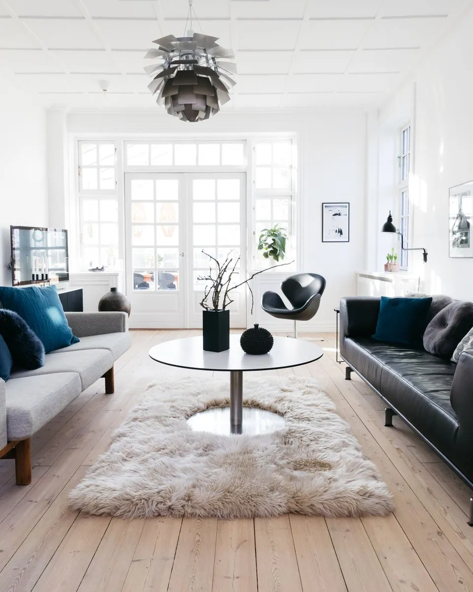 Long Wool Sheepskin Design Rug