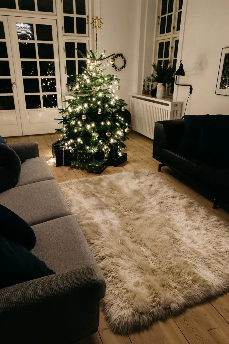 Long Wool Sheepskin Design Rug