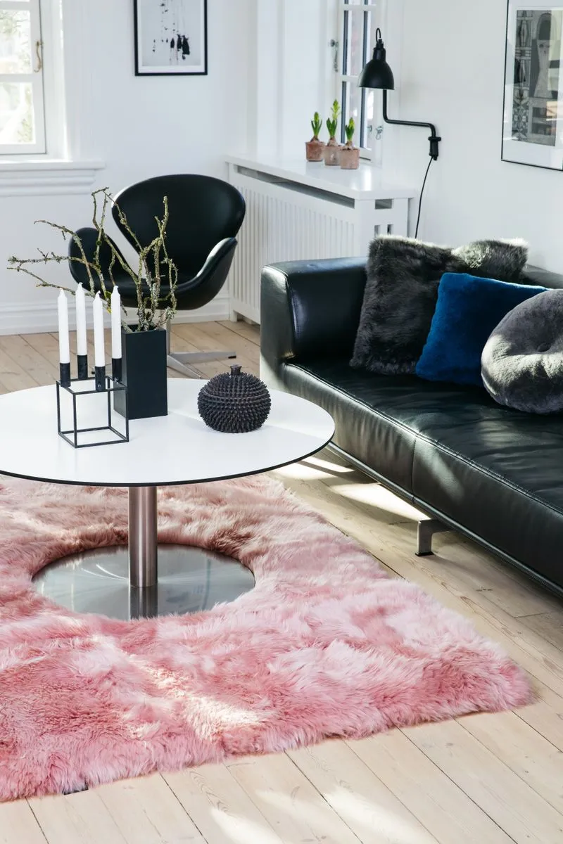 Long Wool Sheepskin Design Rug