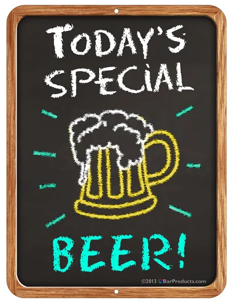 "Today's Special" Kolorcoat™ Metal Bar Signs