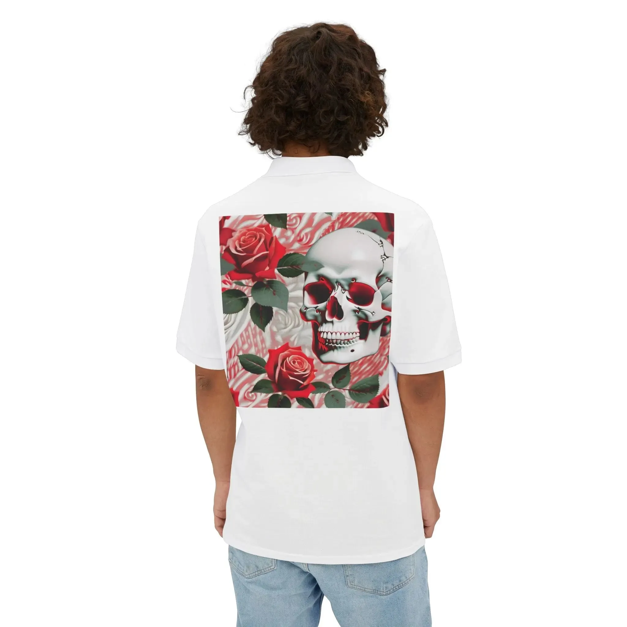 Skulls & Roses Men's Piqué Polo