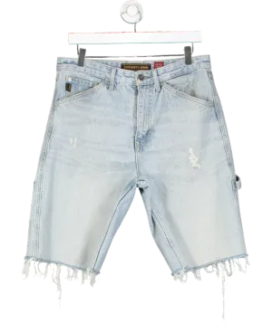 Superdry Blue Vintage Straight Shorts W32