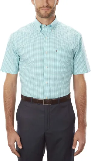 Tommy Hilfiger Men's Short Sleeve Button-Down Shirt - Amazon Exclusive
