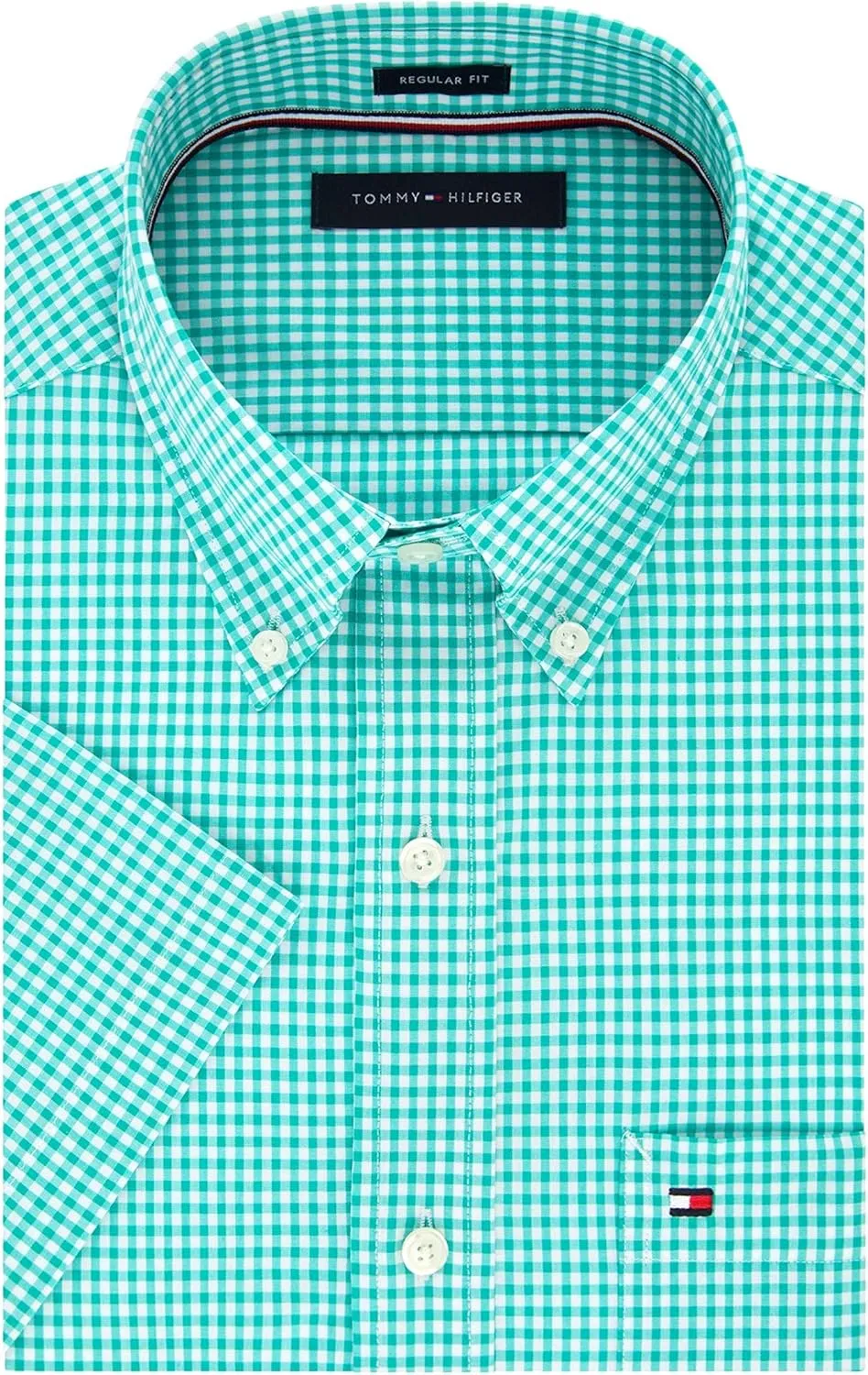 Tommy Hilfiger Men's Short Sleeve Button-Down Shirt - Amazon Exclusive