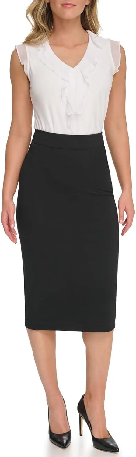 Tommy Hilfiger Women's Midi Ponte Skirt