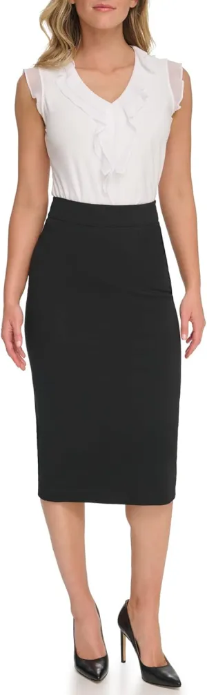 Tommy Hilfiger Women's Midi Ponte Skirt